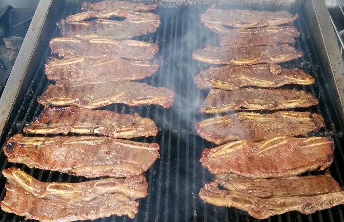 Ribs on the broiler!